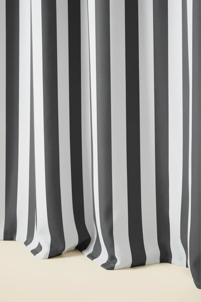 Záves TARAS STRIPES grafitový 140x220 cm