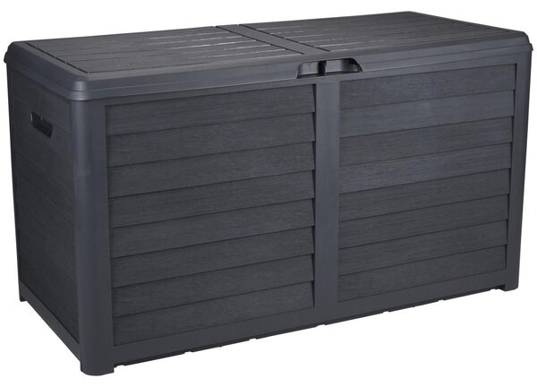 Záhradný box na vankúše Lifetime Garden - box na vankúše - úložný záhradný box - 420 l - 117,3 x 65,3 x 54,8 cm - čierny