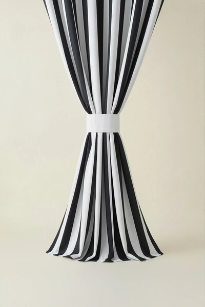 Záves TARAS STRIPES grafitový 140x220 cm