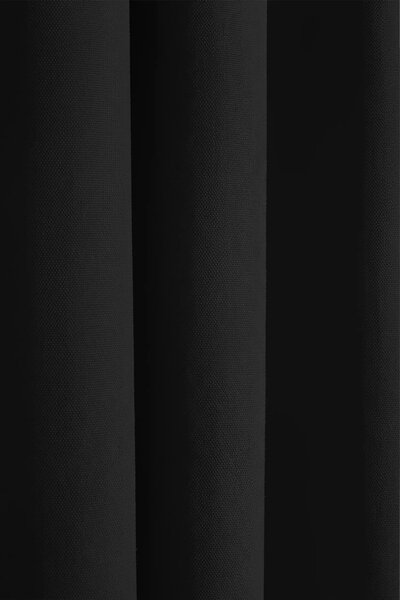 Záves na krúžkoch VIVA čierny 140x250 cm
