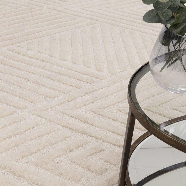 Krémovobiely vlnený koberec 200x290 cm Hague – Asiatic Carpets