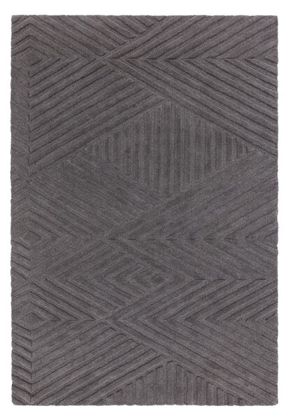 Antracitovosivý vlnený koberec 160x230 cm Hague – Asiatic Carpets