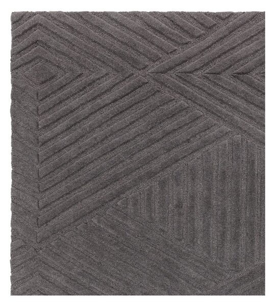 Antracitovosivý vlnený koberec 160x230 cm Hague – Asiatic Carpets