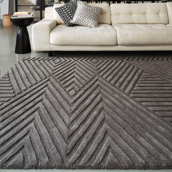Antracitovosivý vlnený koberec 160x230 cm Hague – Asiatic Carpets