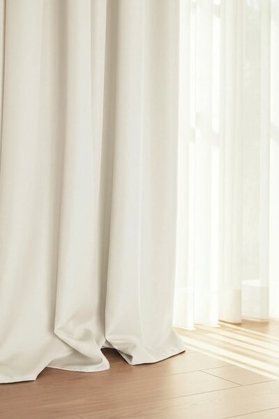Záves na krúžkoch VIVA krémový 140x250 cm