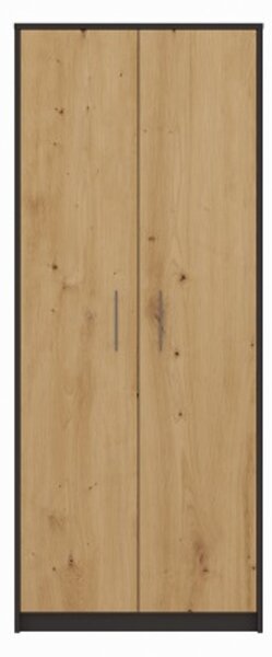Regál Oliv 2D - antracit/dub artisan