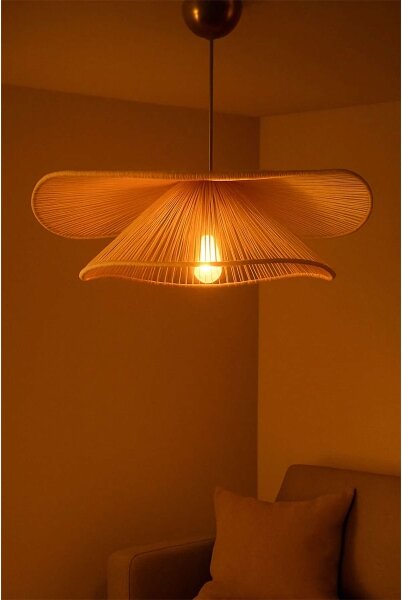 Luster na lanku DUVELA 1xE27/40W/230V béžový