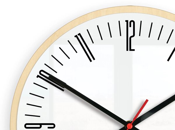 ModernClock Nástenné hodiny Piano biele