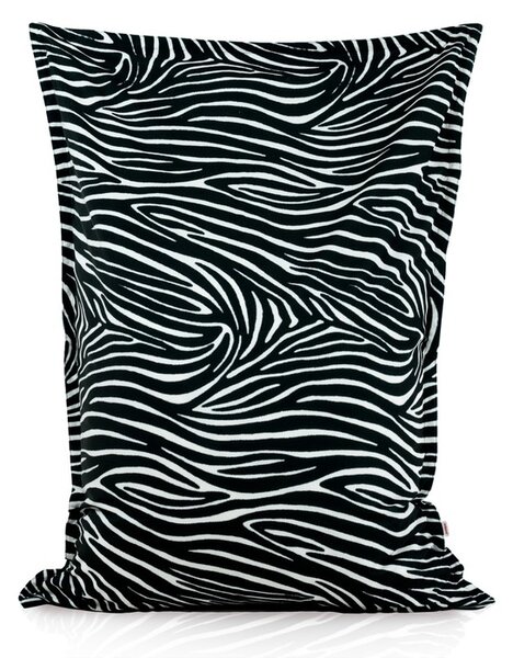 Luxusný sedací vak Zebra – XL/XXL pohodlie s divokým štýlom Veľkosť: XXL