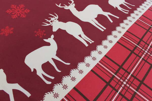 Bavlnená posteľná bielizeň XMASS 1A Rozmer: 160x200 cm