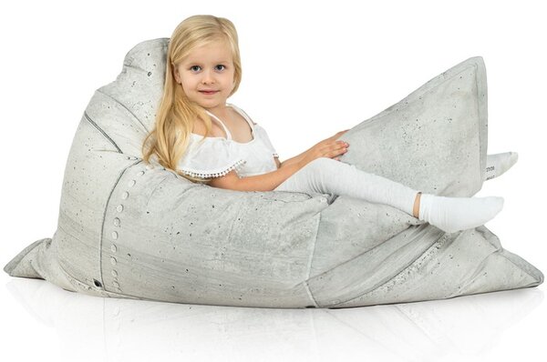 Sedací vak Industrial – veľký vak na sedenie a ležanie v industriálnom štýle (XL/XXL) Veľkosť: XL