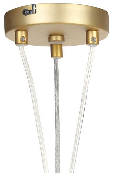 Závesná lampa zlatá kov železo závesné svetlo sklenené tienidlá okrúhly tvar moderné glamour osvetlenie obývacia izba jedáleň