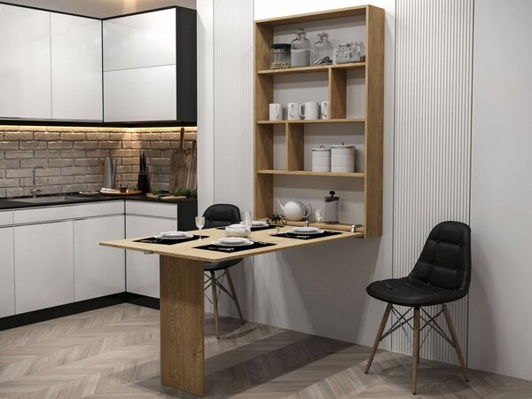 Mirjan24 Moderný nástenný stôl Eden, Farby: orech warmia 5903211516801