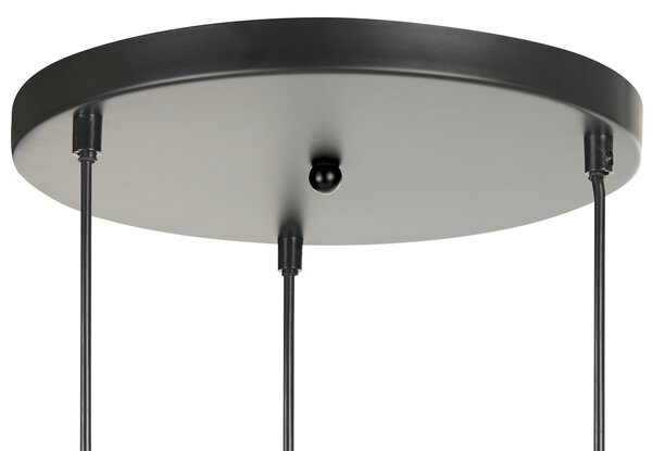 Závesná lampa viacfarebná kov železo sklo závesné svetlo moderné glamour osvetlenie obývacia izba jedáleň spálňa