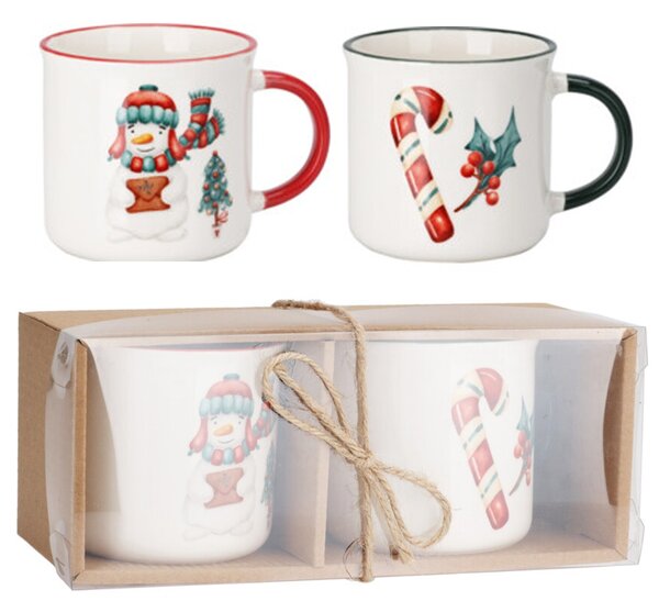 Porcelánový hrnček Christmas2 300 ml sada 2ks
