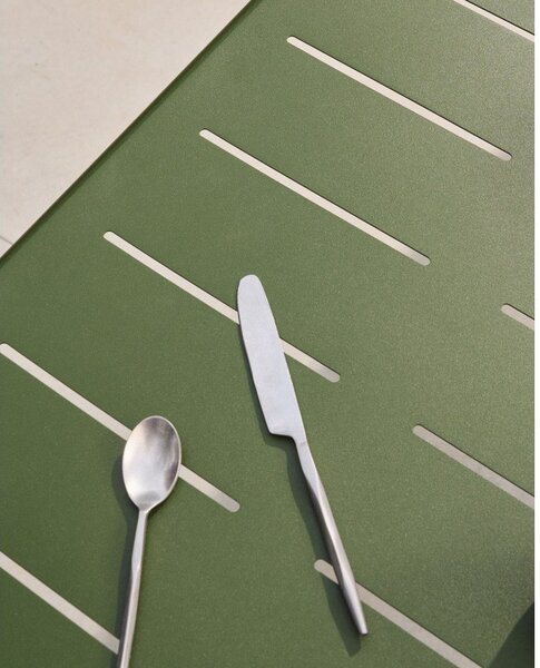 Oceľový záhradný jedálenský stôl 90x180 cm Brai – Kave Home