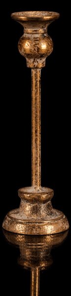 Kovový svietnik 23 cm zlatý FUP521