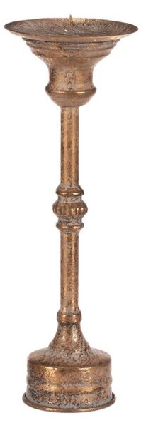 Kovový svietnik 27 cm zlatý FUP514