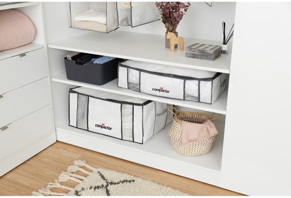 Vákuový/vystužený látkový úložný box na oblečenie 65x45x27 cm Life – Compactor