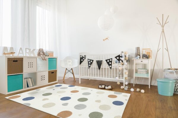 Koberec Esme Kids C5648A biely / krémový