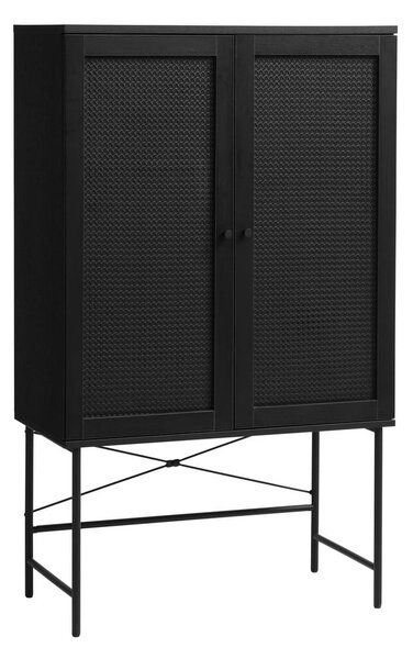Čierna skrinka v dekore duba 80x135 cm Pensacola – Unique Furniture