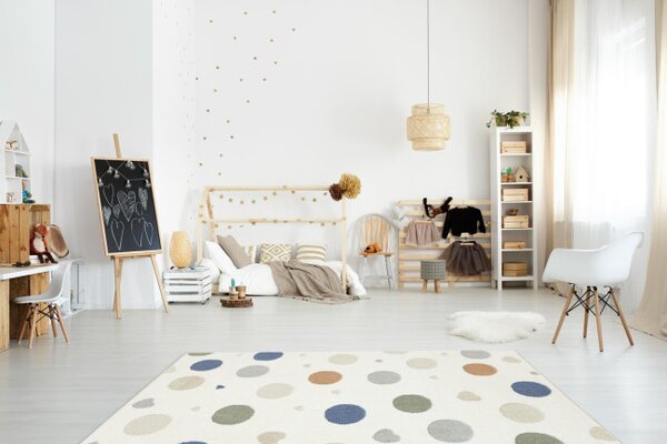 Koberec Esme Kids C5648A biely / krémový