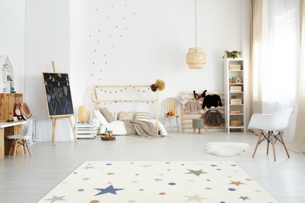 Koberec Esme Kids C5642A biely / krémový