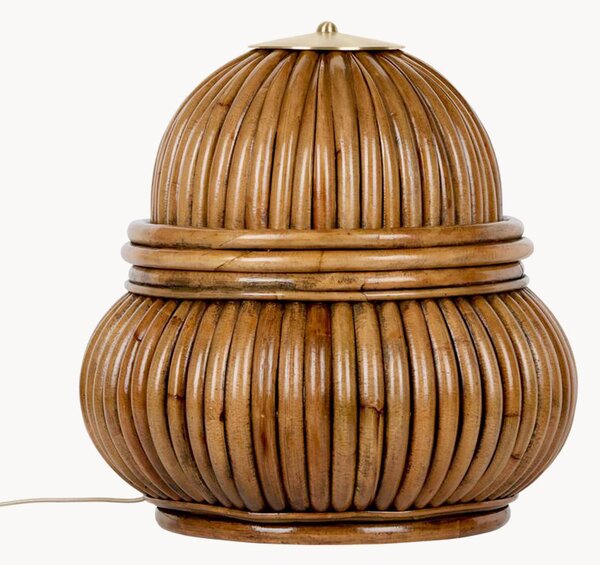 Malá ratanová stojacia lampa Bohemian