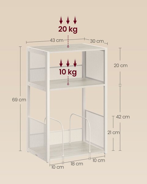 Príručný stolík LET275W01