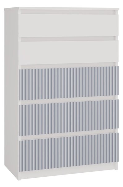 Komoda Malva M5 Arteo - biela/modrá