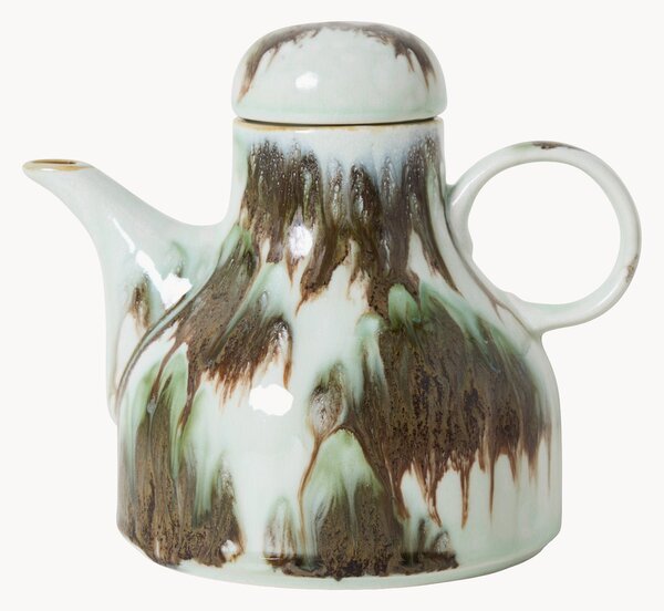 Ručne vyrobený čajník's reaktívnou glazúrou 70's, 990 ml
