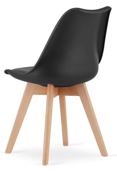 Jedálenský set 1 + 4, stôl MADO ARTISAN 80x80 + stoličky BALI MARK čierne