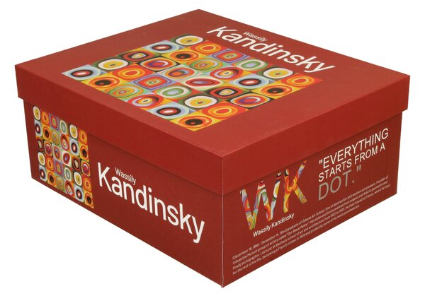 Porcelánová šálka s podšálkou Kandinskij Squares 270 ml sada 2ks
