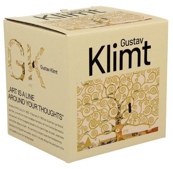 Porcelánový hrnček Klimt Ecru Tree Of Life 350 ml