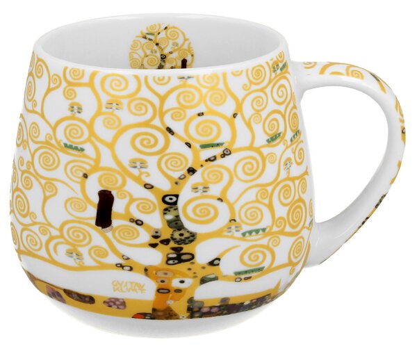 Porcelánový hrnček Klimt Ecru Tree Of Life 430 ml