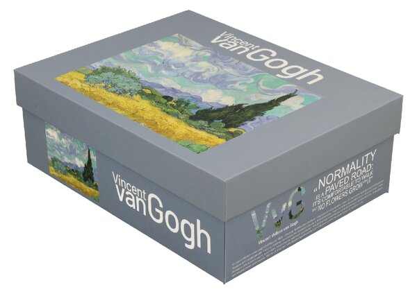 Porcelánová šálka s podšálkou Van Gogh Wheat Field 90 ml sada 2ks