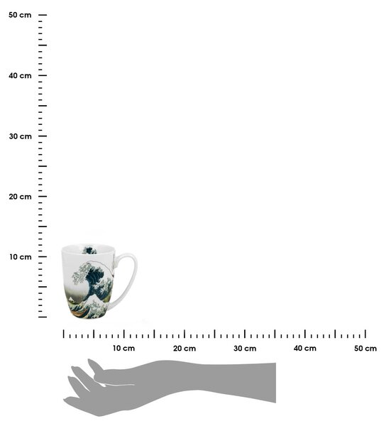 Porcelánový hrnček Hokusai The Great Wave 350 ml