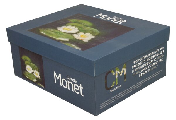 Porcelánová šálka s podšálkou Monet Nenufars 270 ml sada 2ks