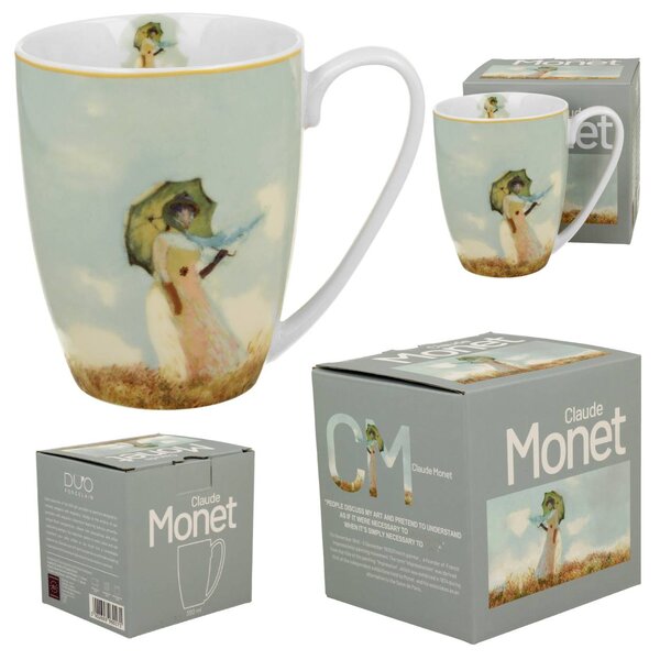 Porcelánový hrnček Monet Woman with Parasol 360 ml