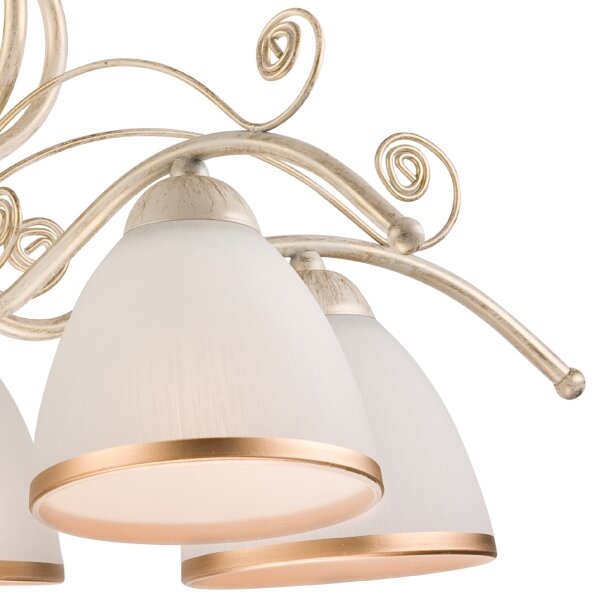 Brilagi - LED luster na reťazi ANTICO 5xE27/60W/230V 3000K biela patina