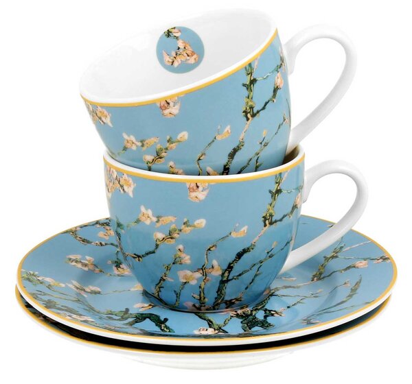 Porcelánová šálka s podšálkou Van Gogh Almond Blossom 90 ml sada 2ks