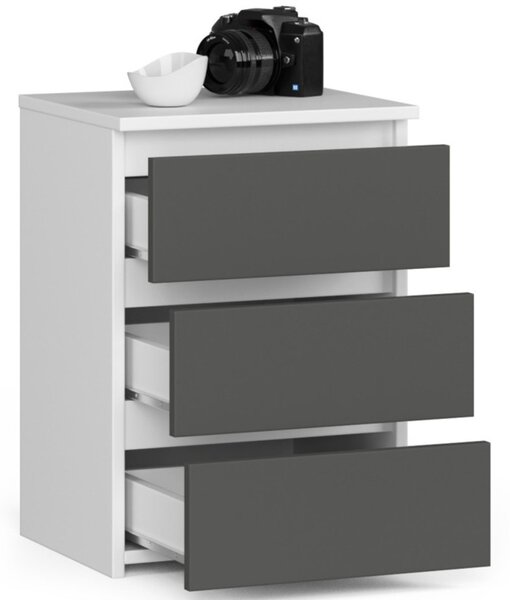 Komoda CL3/40 - biela/sivá