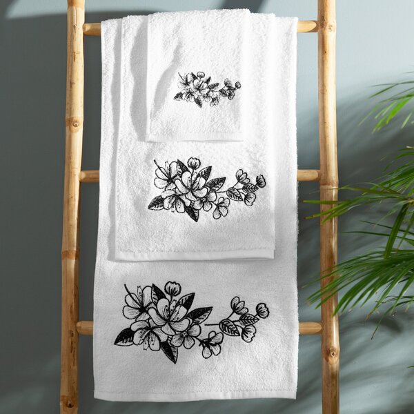 FROTÉ UTERÁK SOFIA SADA 1KS 30X50 CM, 1KS 50X90 CM, 1KS 70X140 CM BIELA