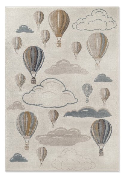 Krémový detský koberec 120x170 cm Hot Air Balloon – Hanse Home