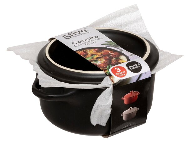Keramický hrniec Mini Black, (fi) 13 cm