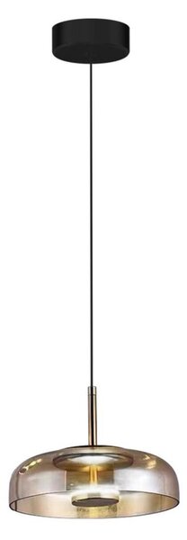 LED Luster na lanku VETRO LED/6W/230V pr. 23 cm béžová/čierna