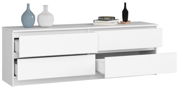 Komoda K160 4SZ - biela