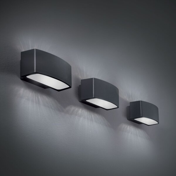 Ideal Lux - Vonkajšie nástenné svietidlo ANDROMEDA 1xE27/60W/230V IP55 antracit