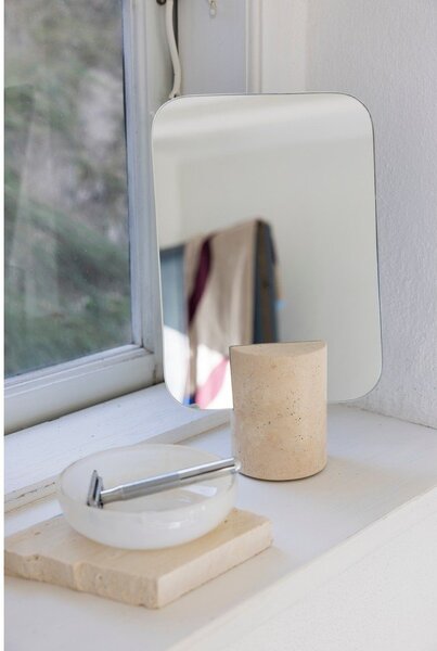 Kozmetické zrkadlo 18x30 cm Travertine – Mette Ditmer Denmark