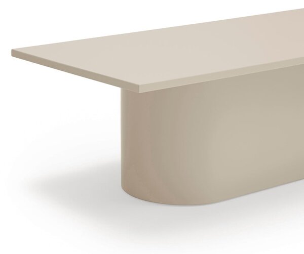 Krémovobiely konferenčný stolík 50x111 cm Totem – Teulat